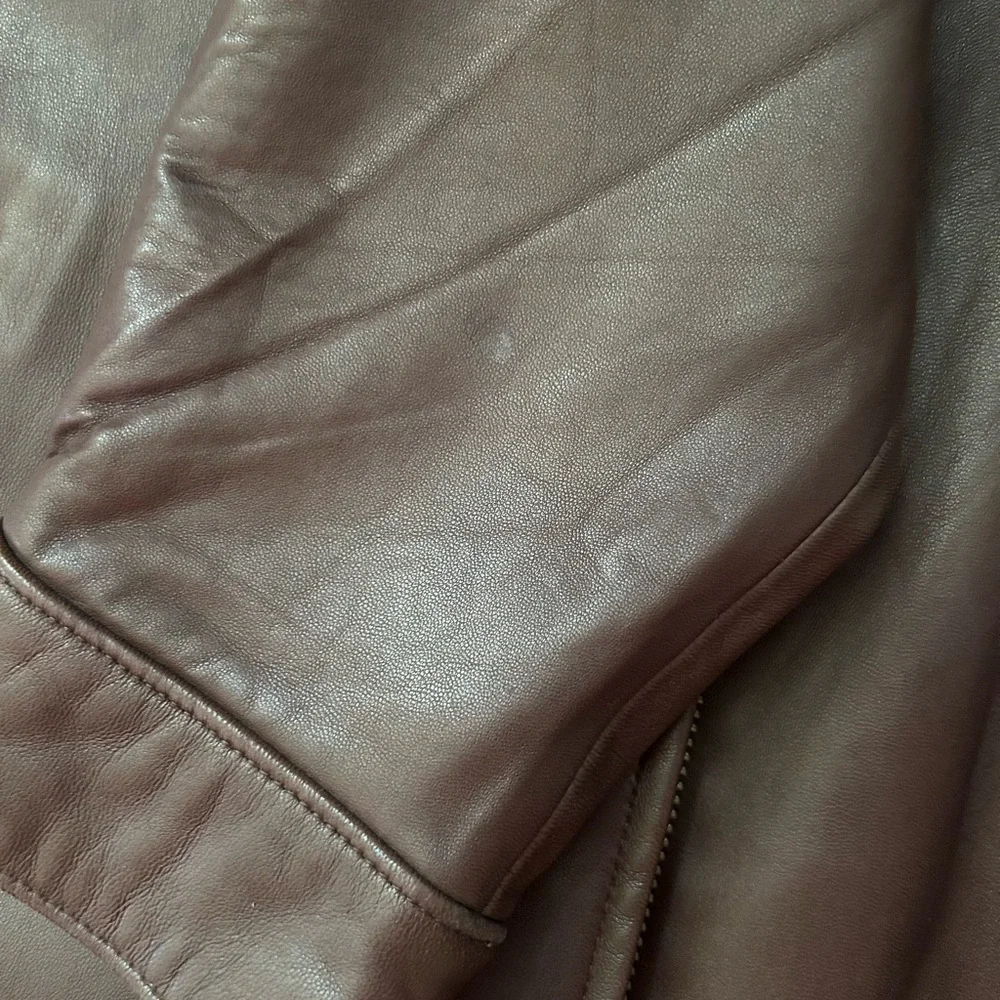 Ralph Lauren Men's Dark Brown Leather Jacket - Picture 8 of 8